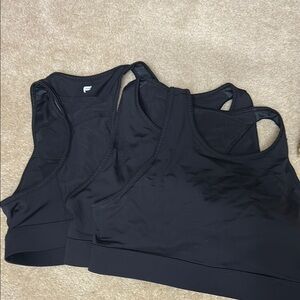 Fabletics Black Racerback Sports Bra Intimates